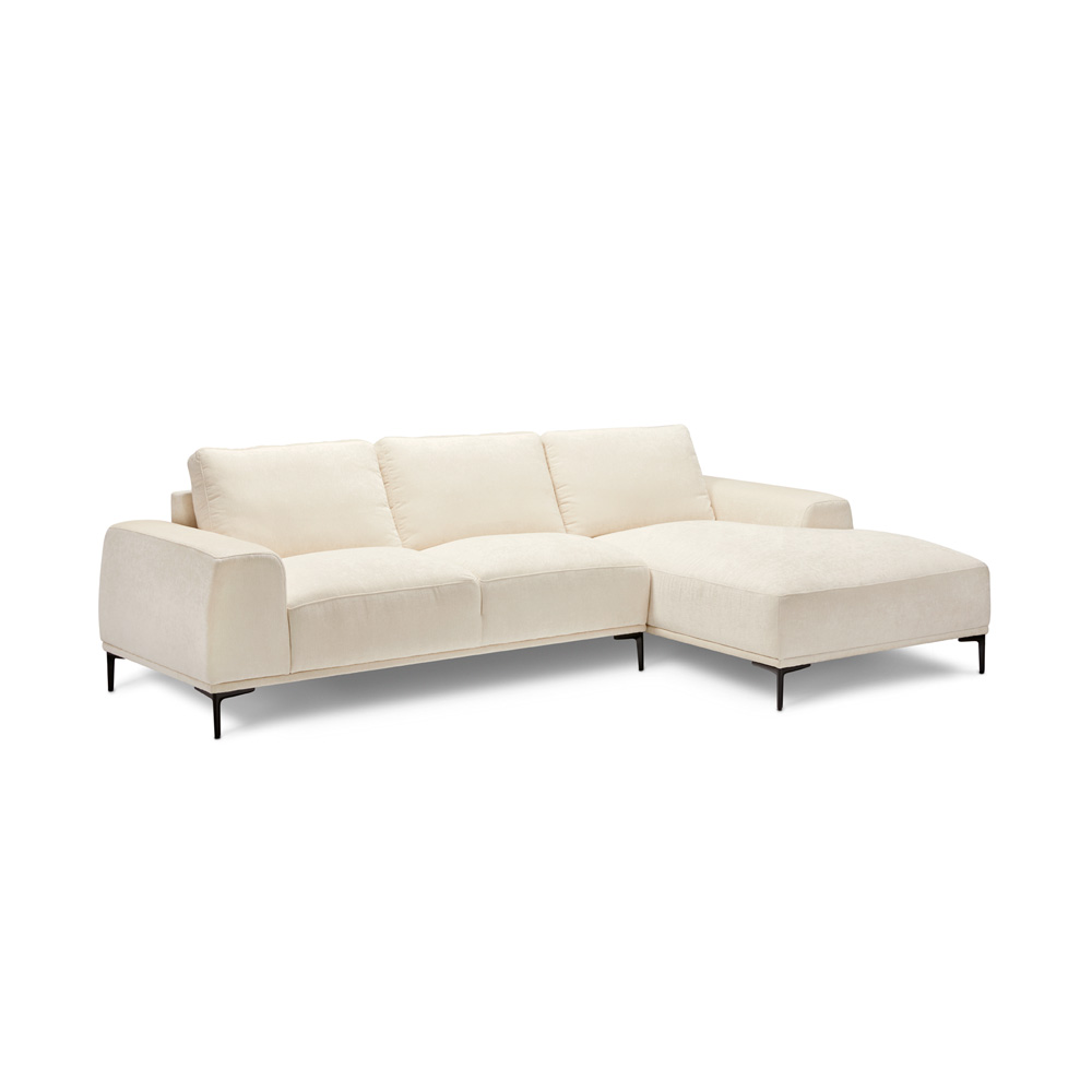 Middleton Sectional Sofa: Beige Linen